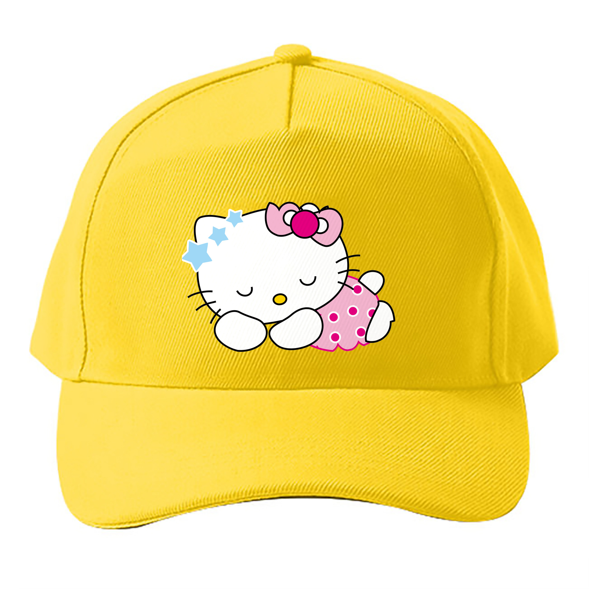 （画像用） Hello Kitty ハローキティ ベースボールキャップ 綿100％ 男女兼用 帽子 スポーツ